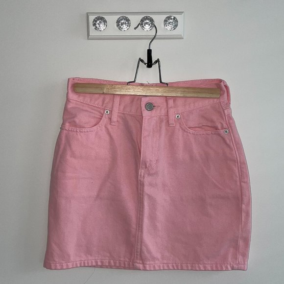 π 2 Time πHPπ NWOT Pink Denim Skirt - Picture 1 of 4